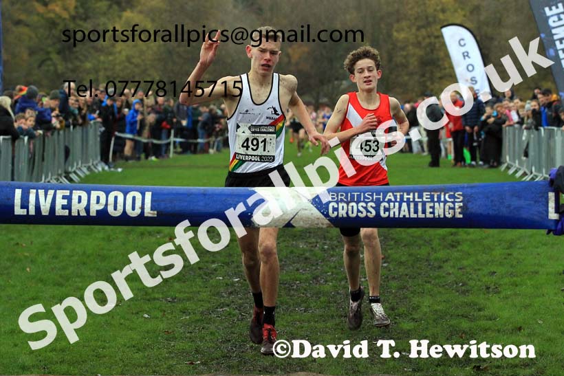 Boys Under-15s, 2022 British Athletics Cross Challenge, Sefton Park, Liverpool.  Photo: David T. Hewitson/Sports for All Pics